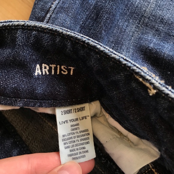 American Eagle Artist Jeans, Size 2 Short - Picture 8 of 8